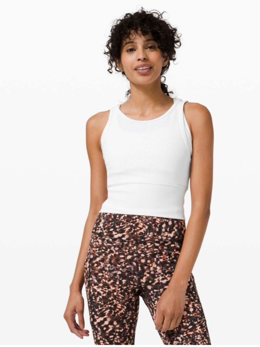 Lululemon Power Pivot Tank *Rib - White